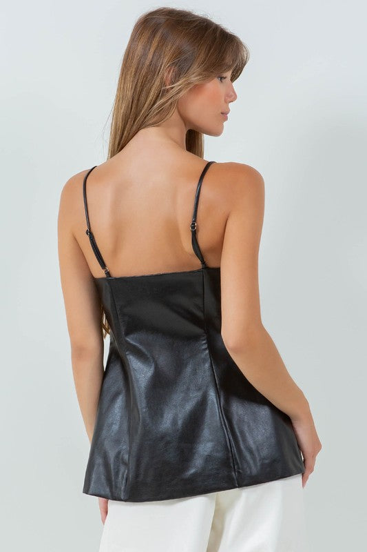 Jewel leather Top