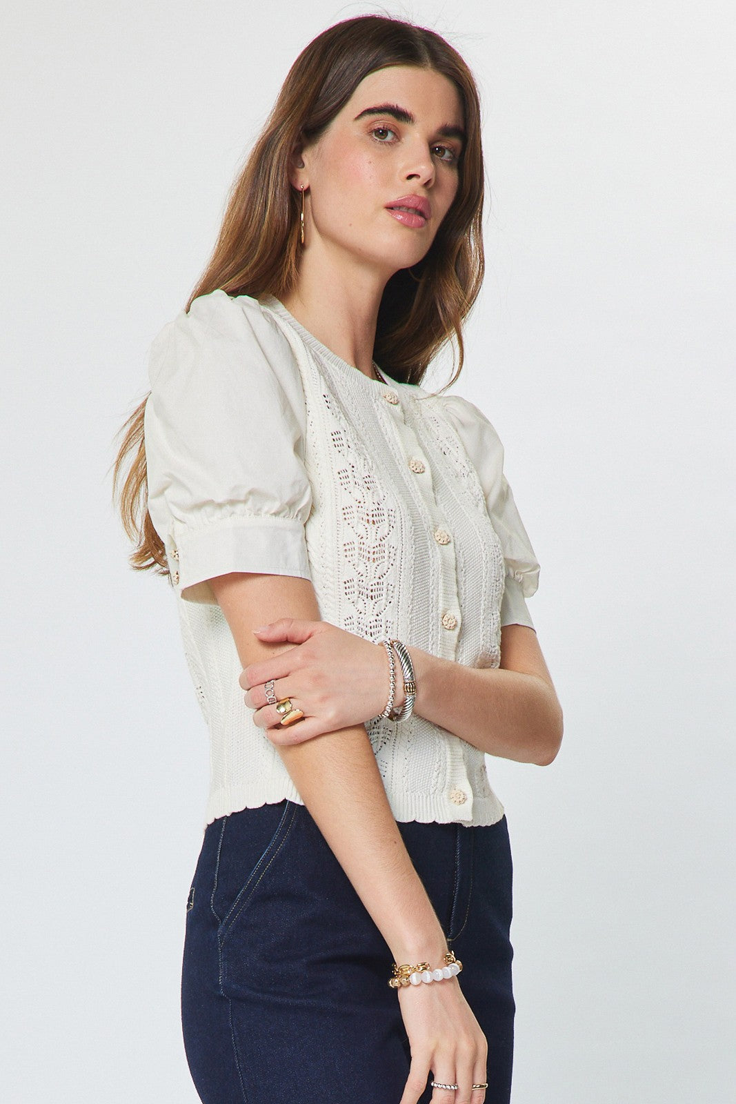 Ivory Sweetheart Top