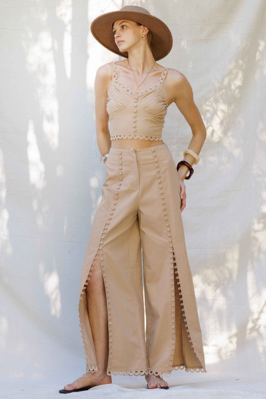 Scallop Trim Pant