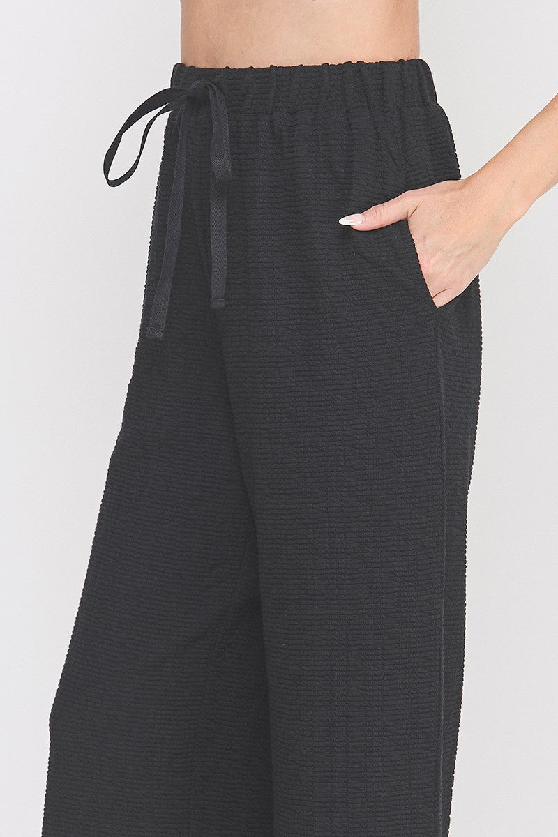 Jacquard Black Pant