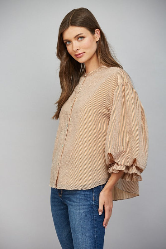 Camel Brown Blouse