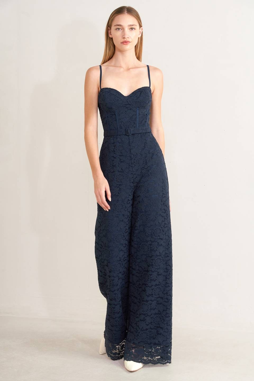 Navy Lace Jumper