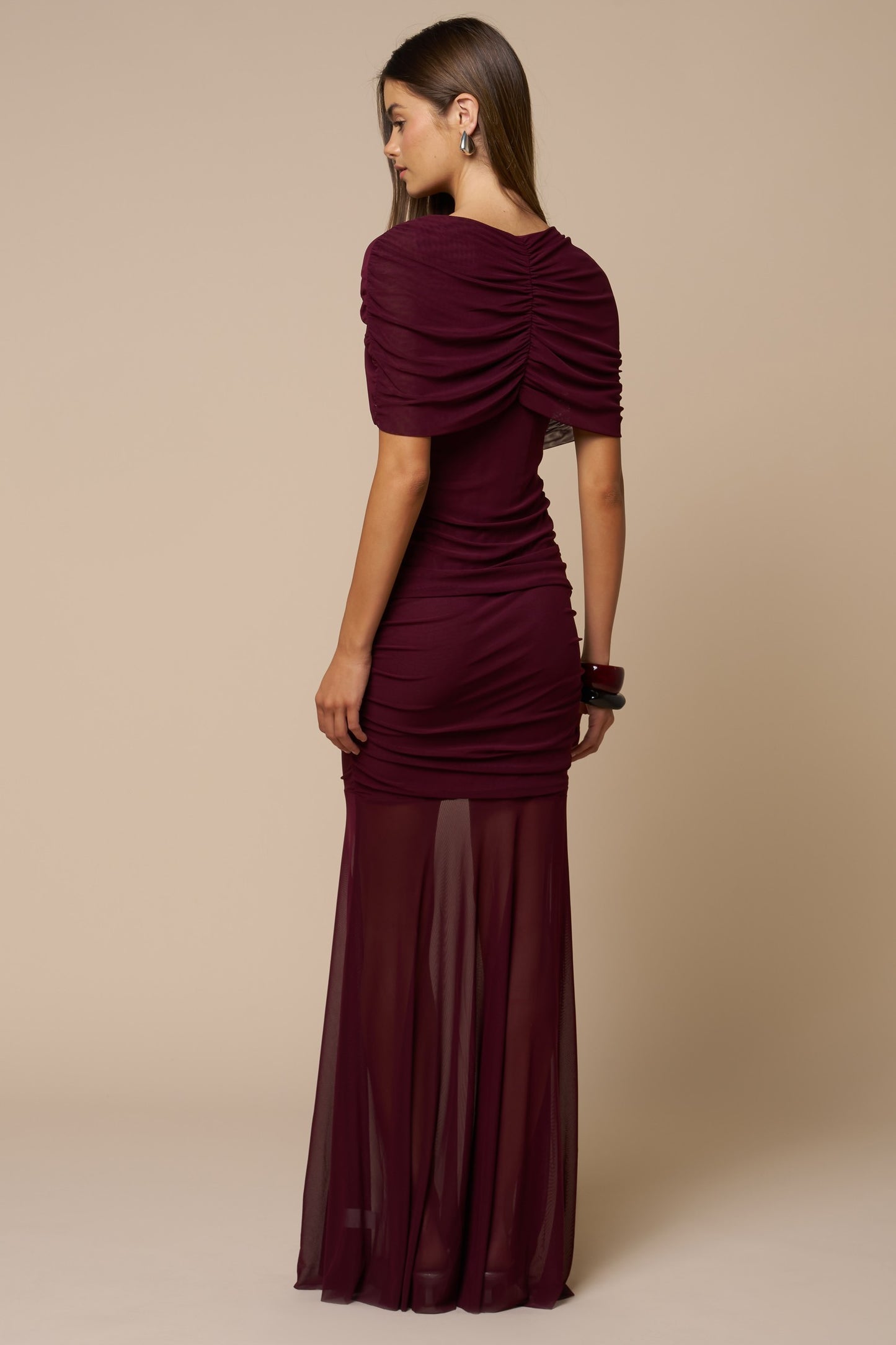 Ruched Fit & Flare Dress