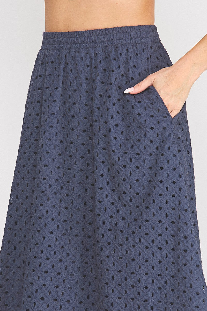 Navy Eyelet Set