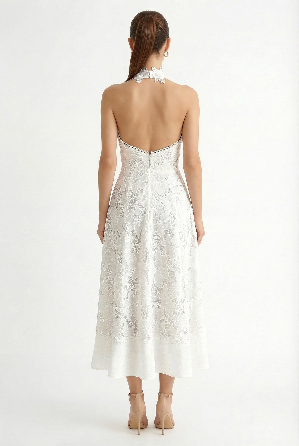 Wine Lace Dress