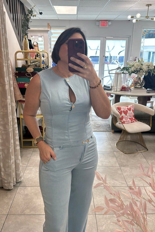 Light Denim Top