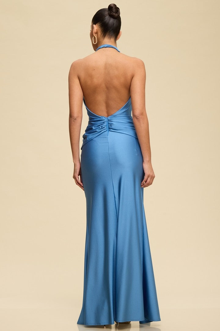 Slate blue dress