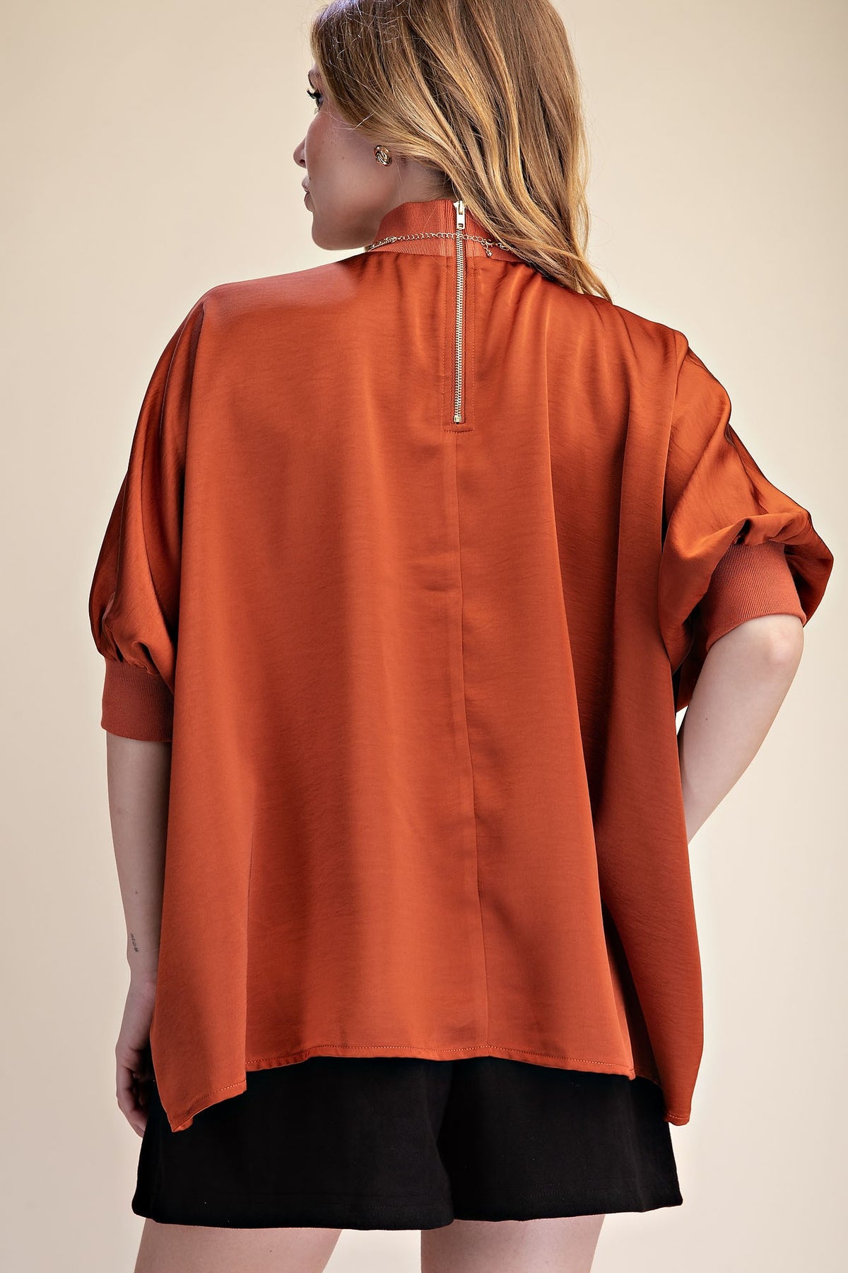 Rust oversized top