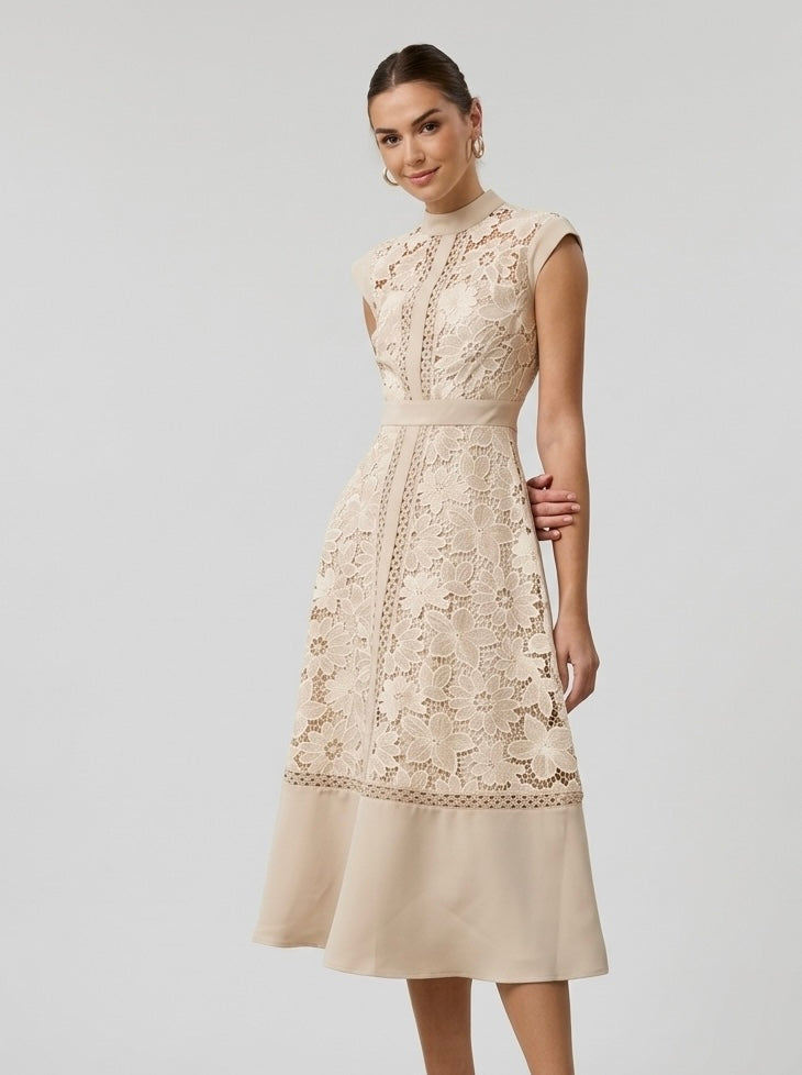 Blossom Beige Dress
