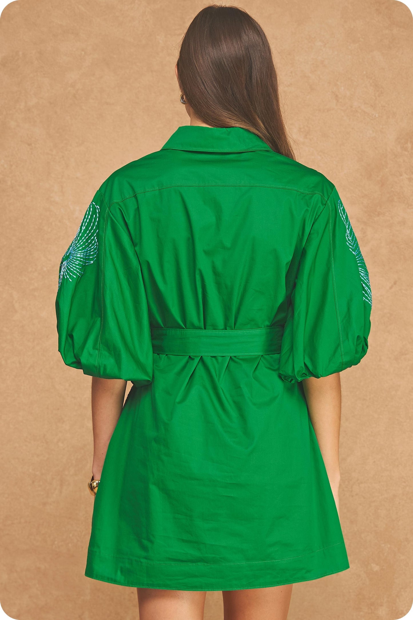 Flower Embroidery Dress