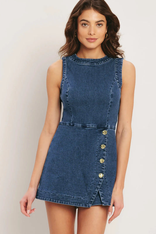 Indigo blue romper