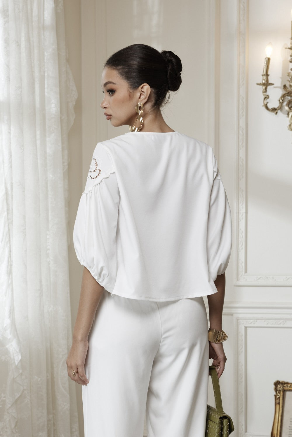 Eyelet Event Blouse