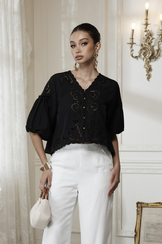 Eyelet Event Blouse
