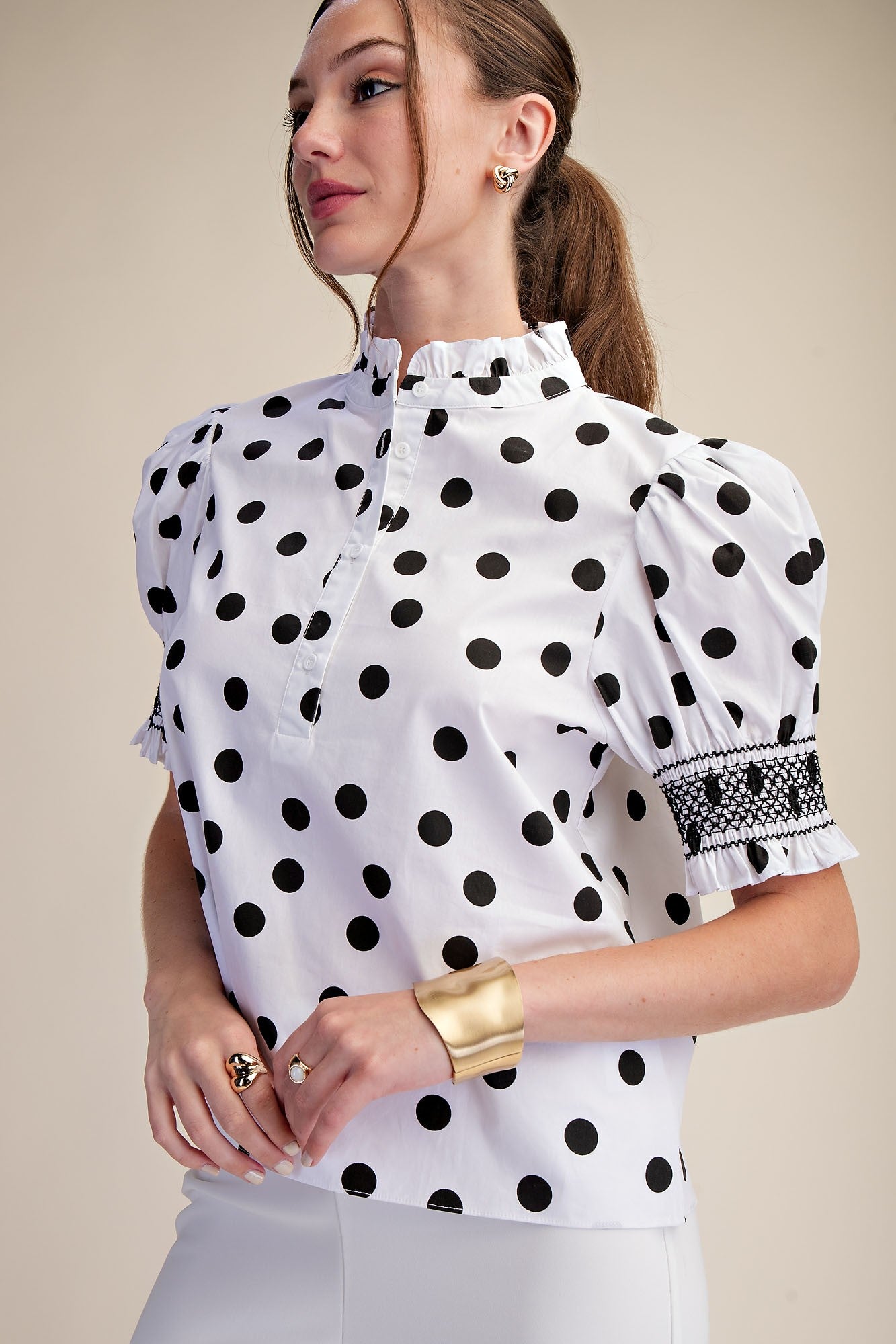 Polka Dot Blouse