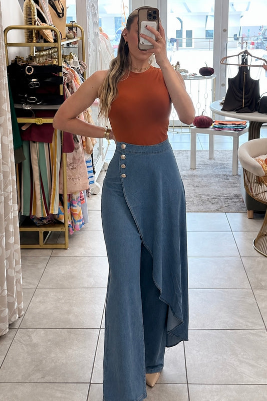 Overlay Denim Pant