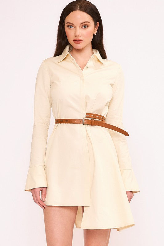 Belted Shirt Dress