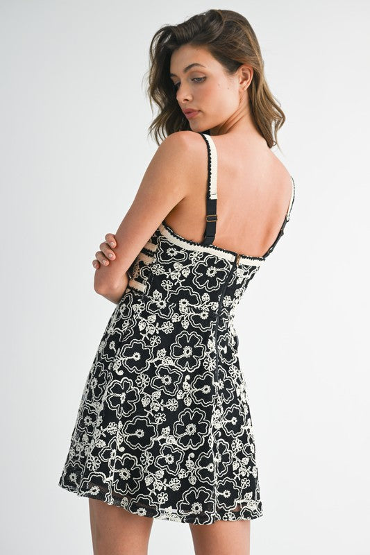 Floral Crochet Dress