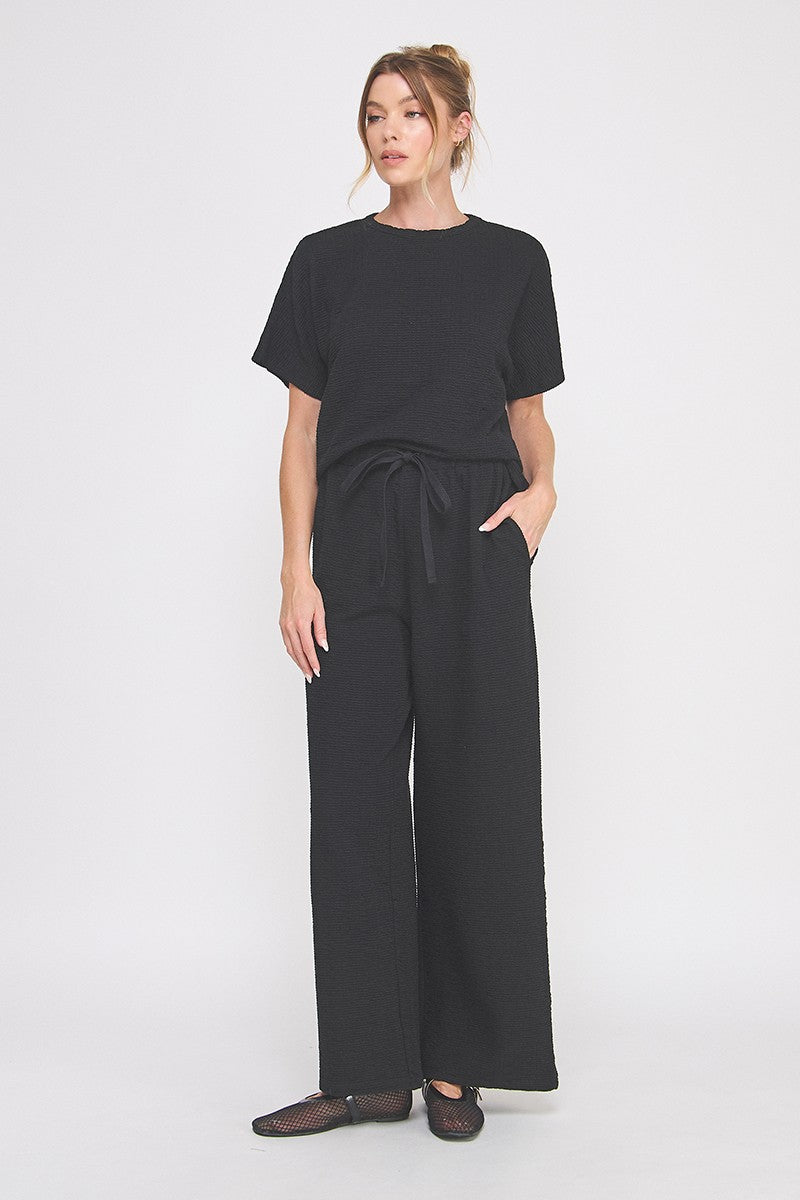 Jacquard Black Top