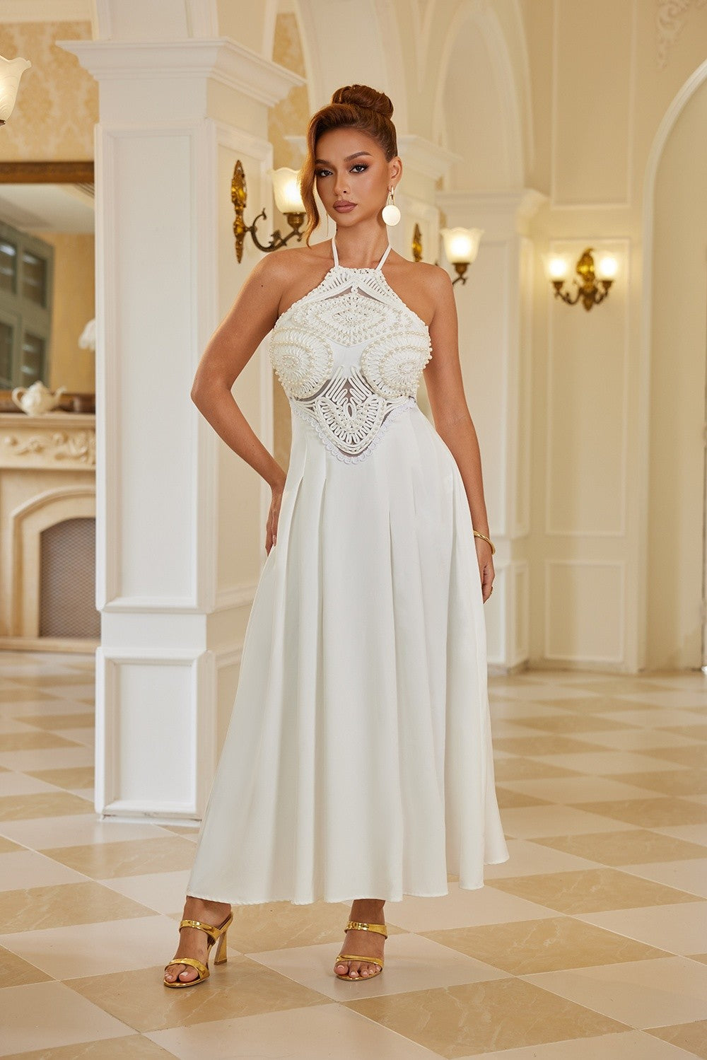 Romantic in Pearl Dress