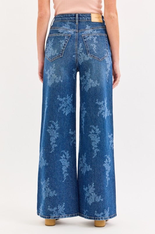 Floral Print Jean
