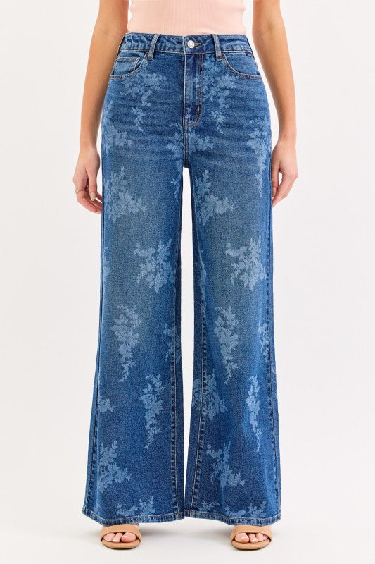 Floral Print Jean