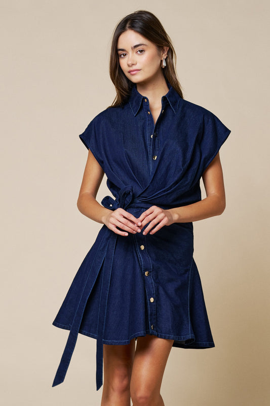 Indigo Blue Denim Dress