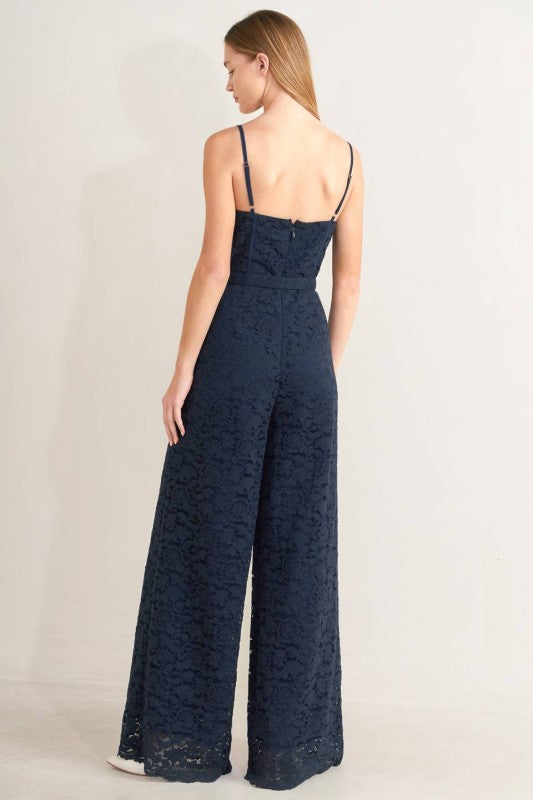Navy Lace Jumper