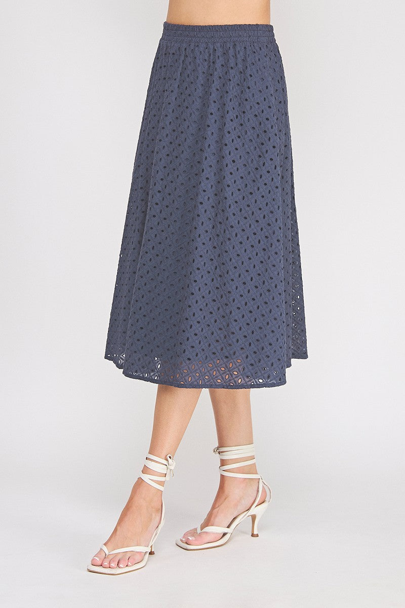 Navy Eyelet Set