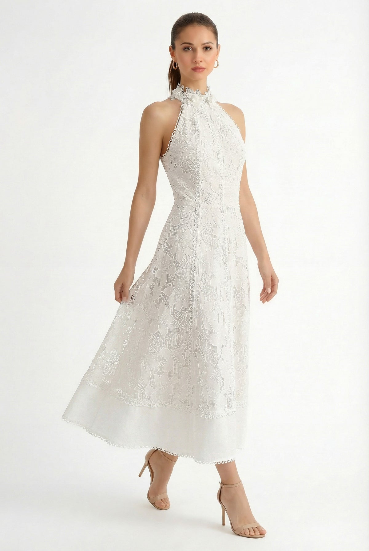 Wine Lace Dress