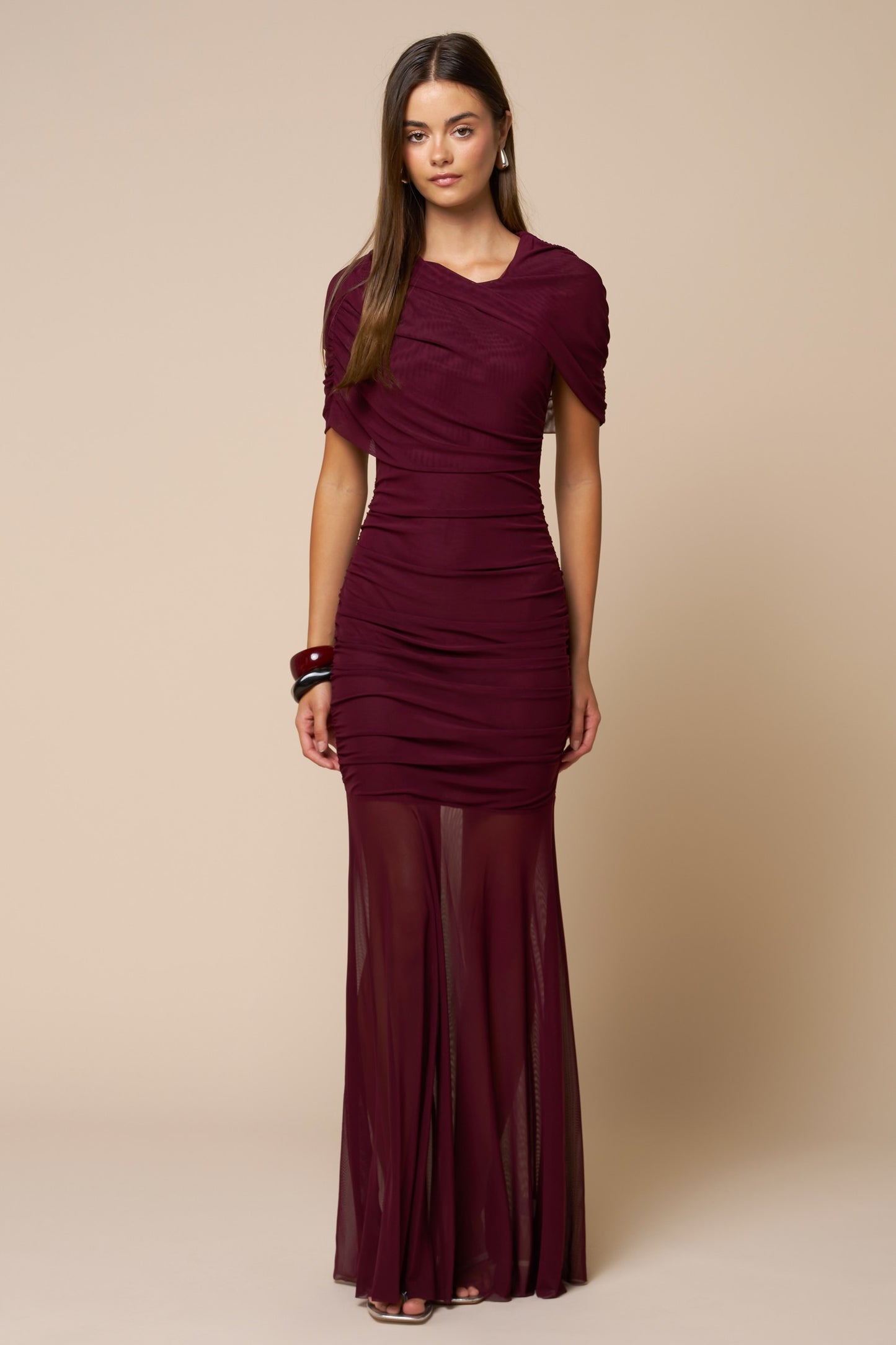 Ruched Fit & Flare Dress