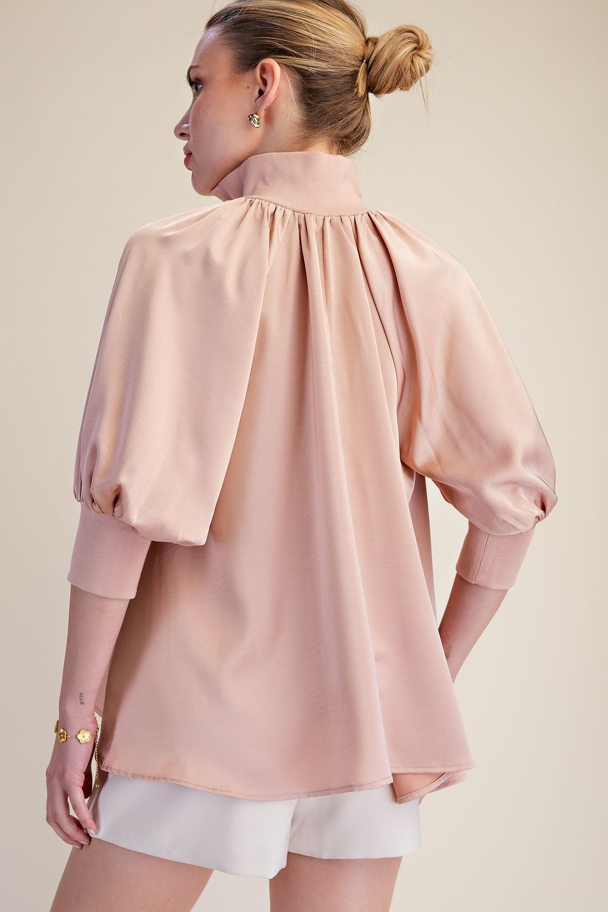 Blush Mock Neck Top