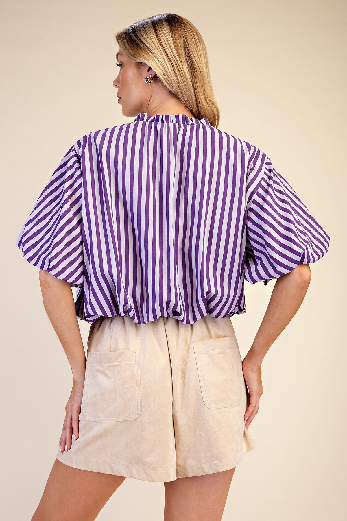 Tassel Striped Top