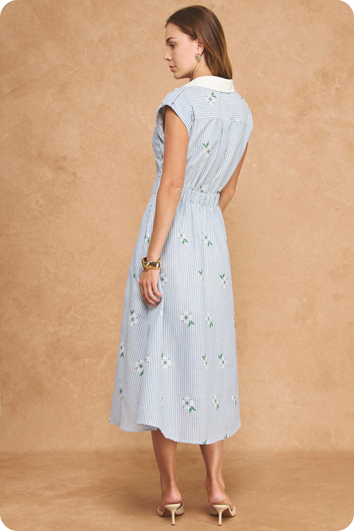 Stripe Flower Dress