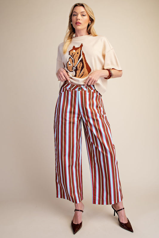 Camel Stripe Jean