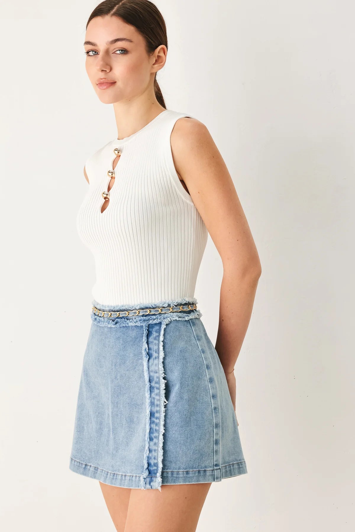 Linked Chain Skort