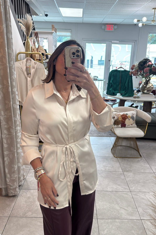 Pearl Satin Top