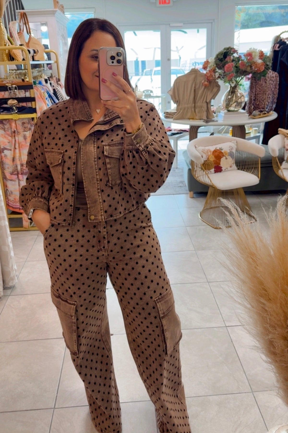 Dot's & Denim set