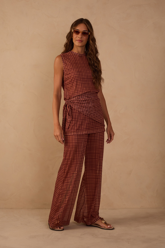 Vichy Print Mesh Set