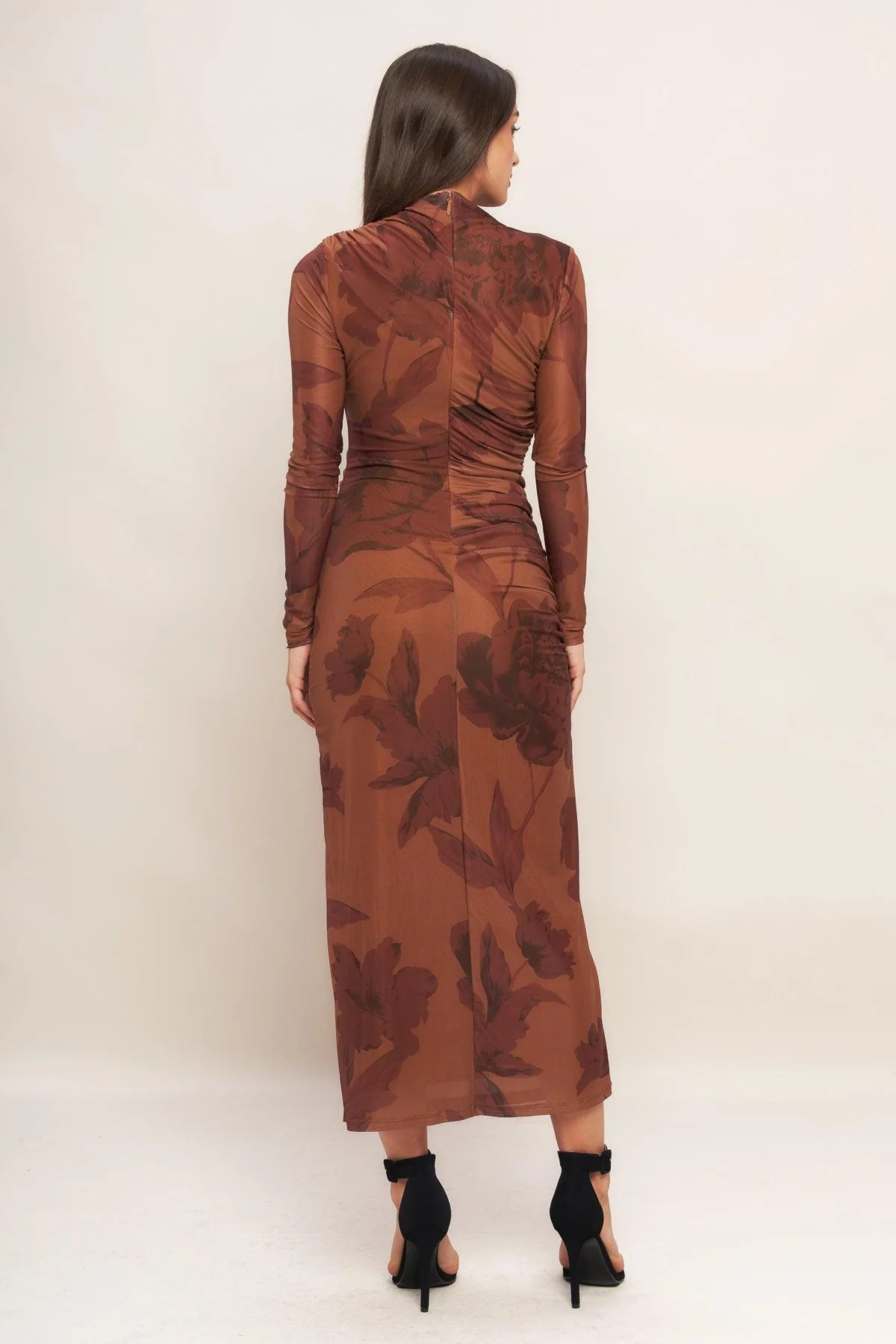 Amber floral mesh dress