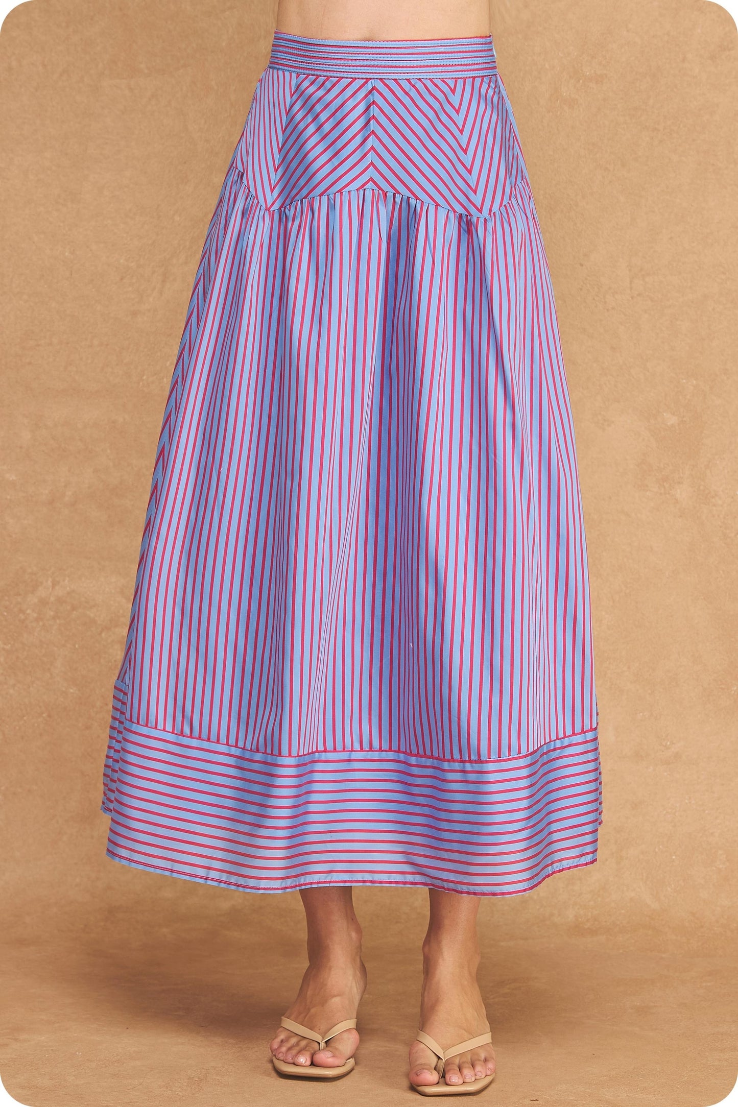 Striped Skirt Set