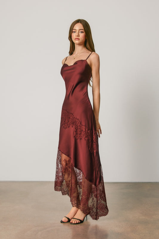 Romantic Wine Dress