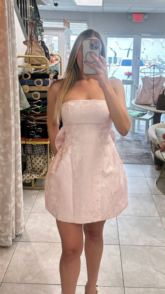 Baby Pink Luxe Dress
