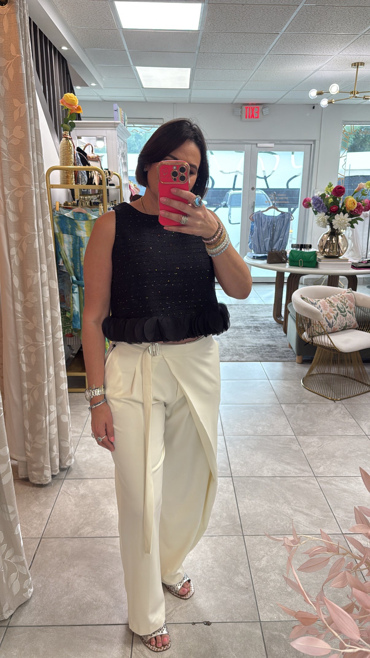 Wrap over trouser pant
