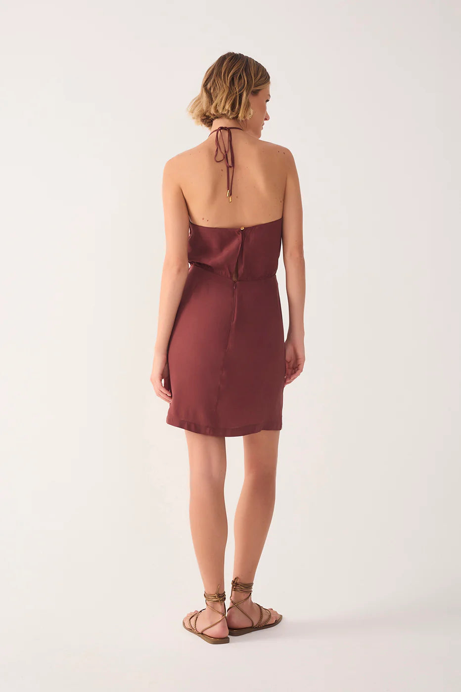 Halter wrap dress