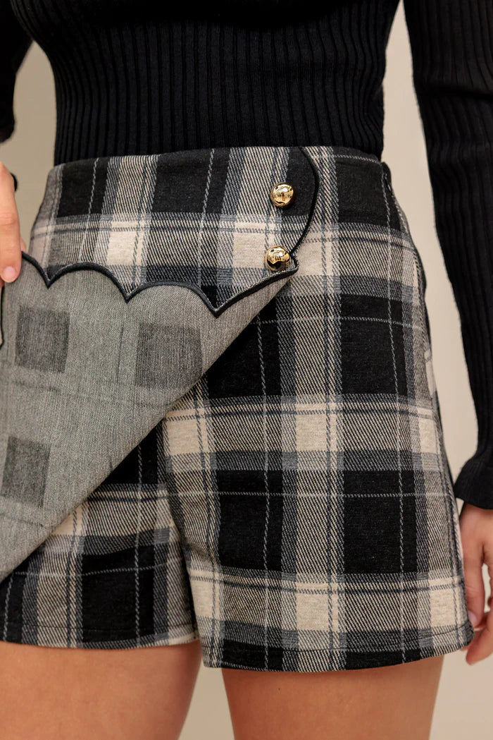 Plaid Skort