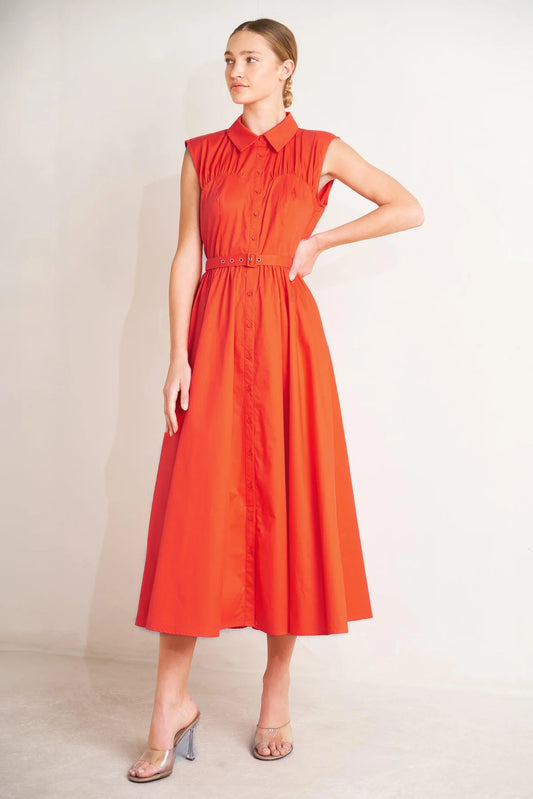 Orange trend dress