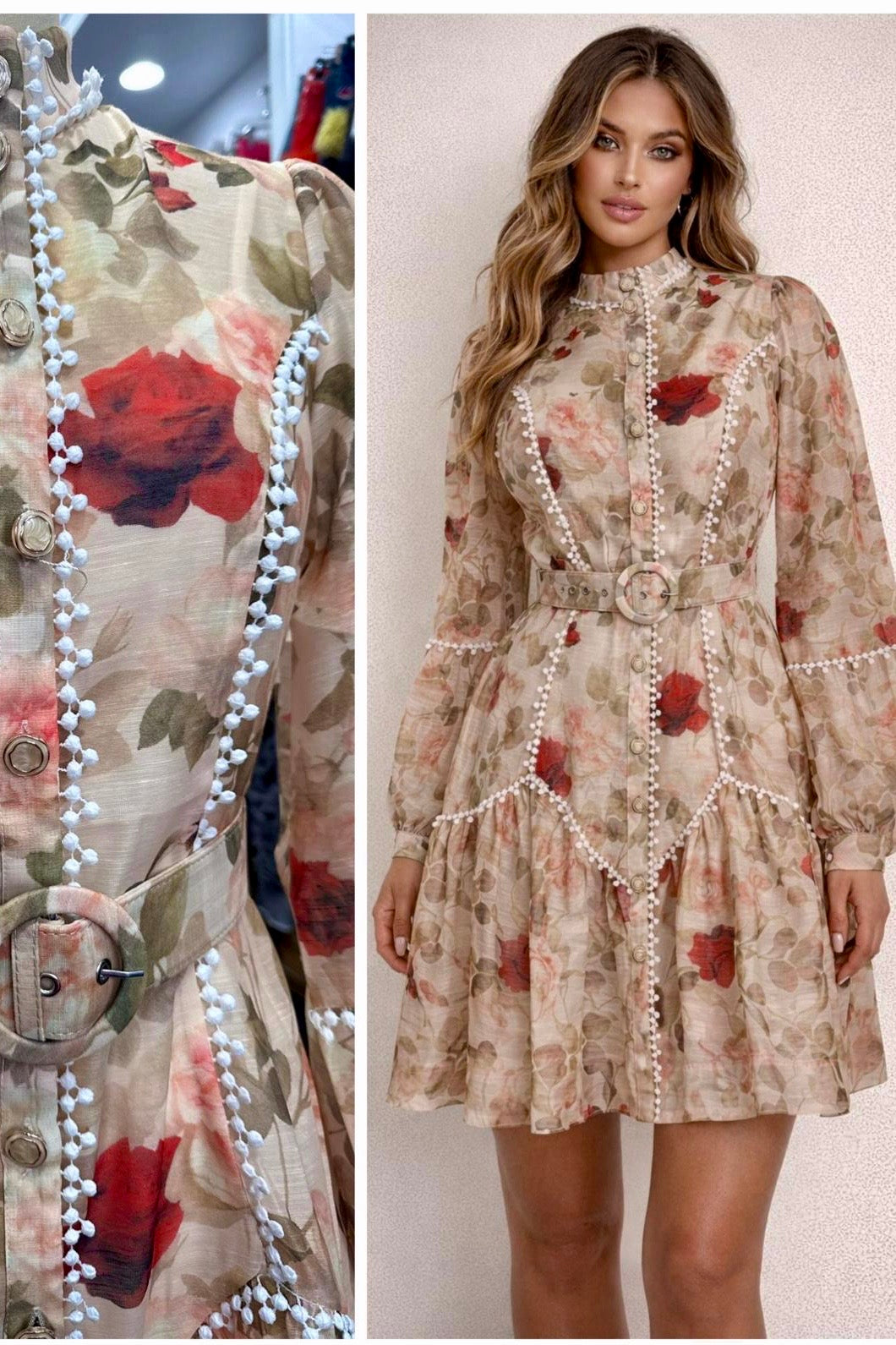 Bouquet of roses dress