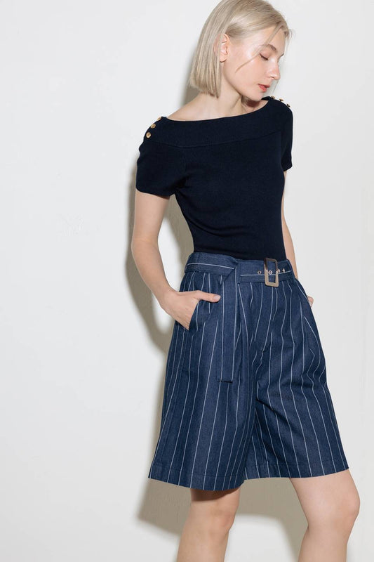 Striped Bermuda Short