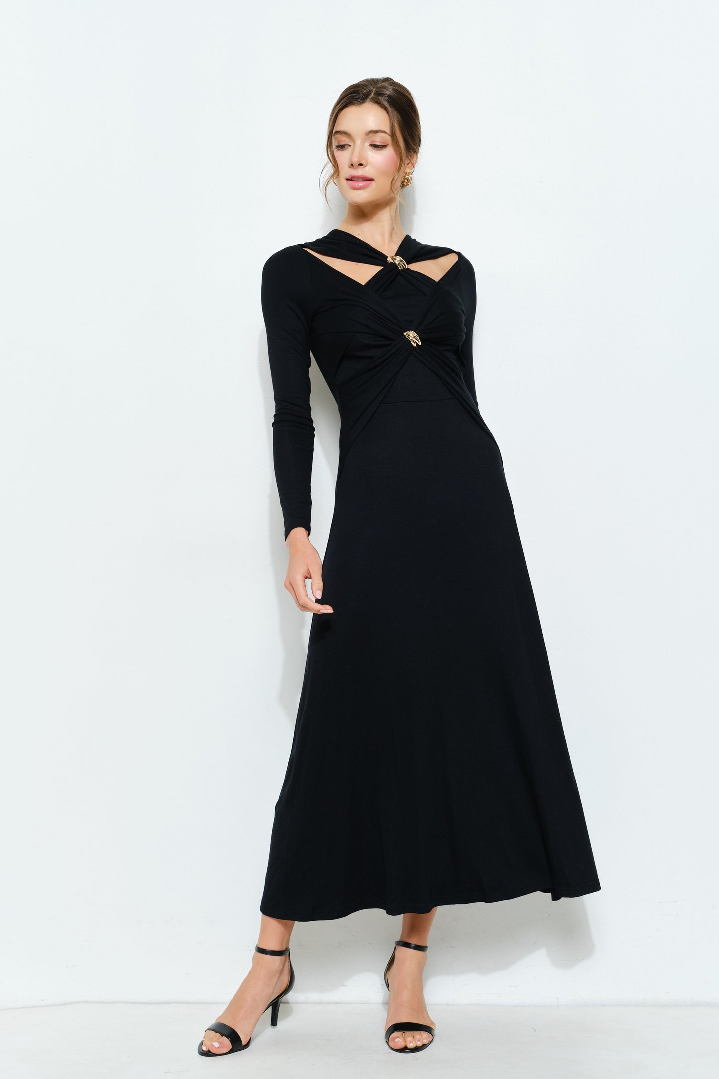 Twist cutout dress