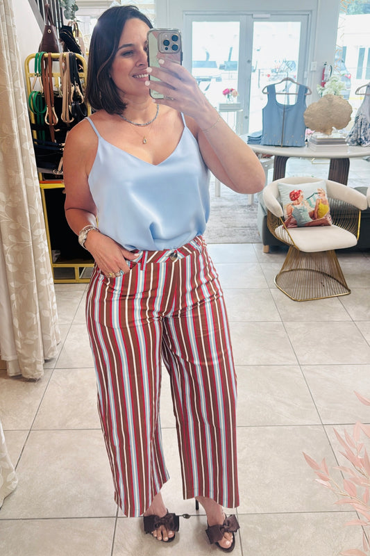 Camel Stripe Jean